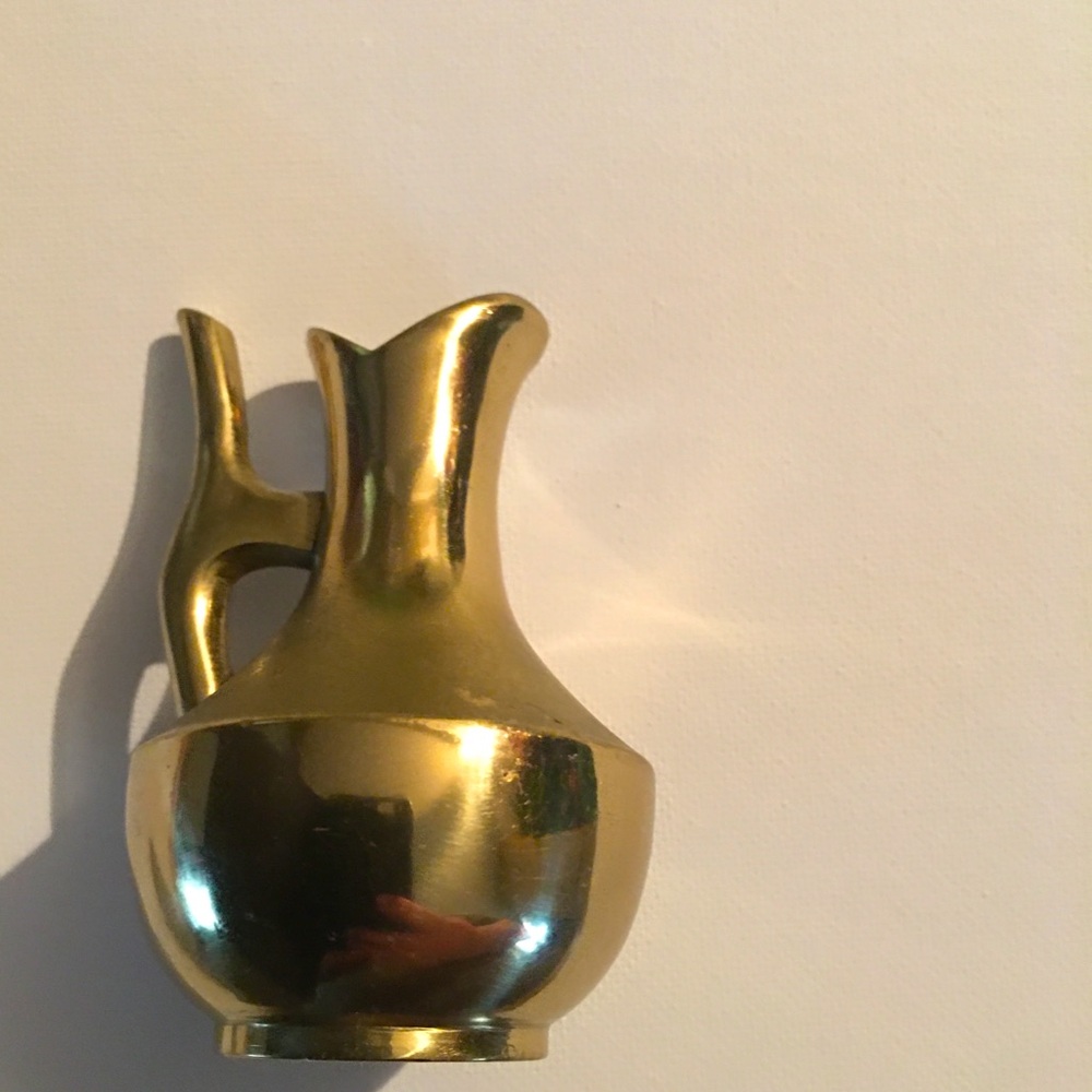 Brass Bud Vase - 3 inch tall